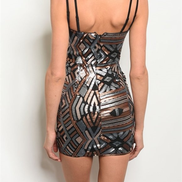 Beautiful bronze Sequin Mini - Picture 3 of 3